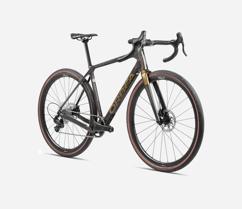 Orbea Terra M41eTeam 1X 2024 - Cosmic Carbon View - Metallic Olive Green (Gloss)