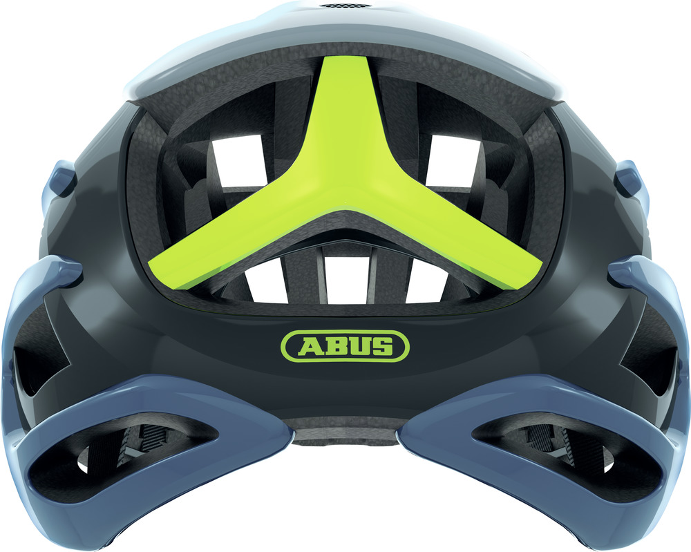 Abus AIRBREAKER Fahrradhelm, light grey, Rückansicht