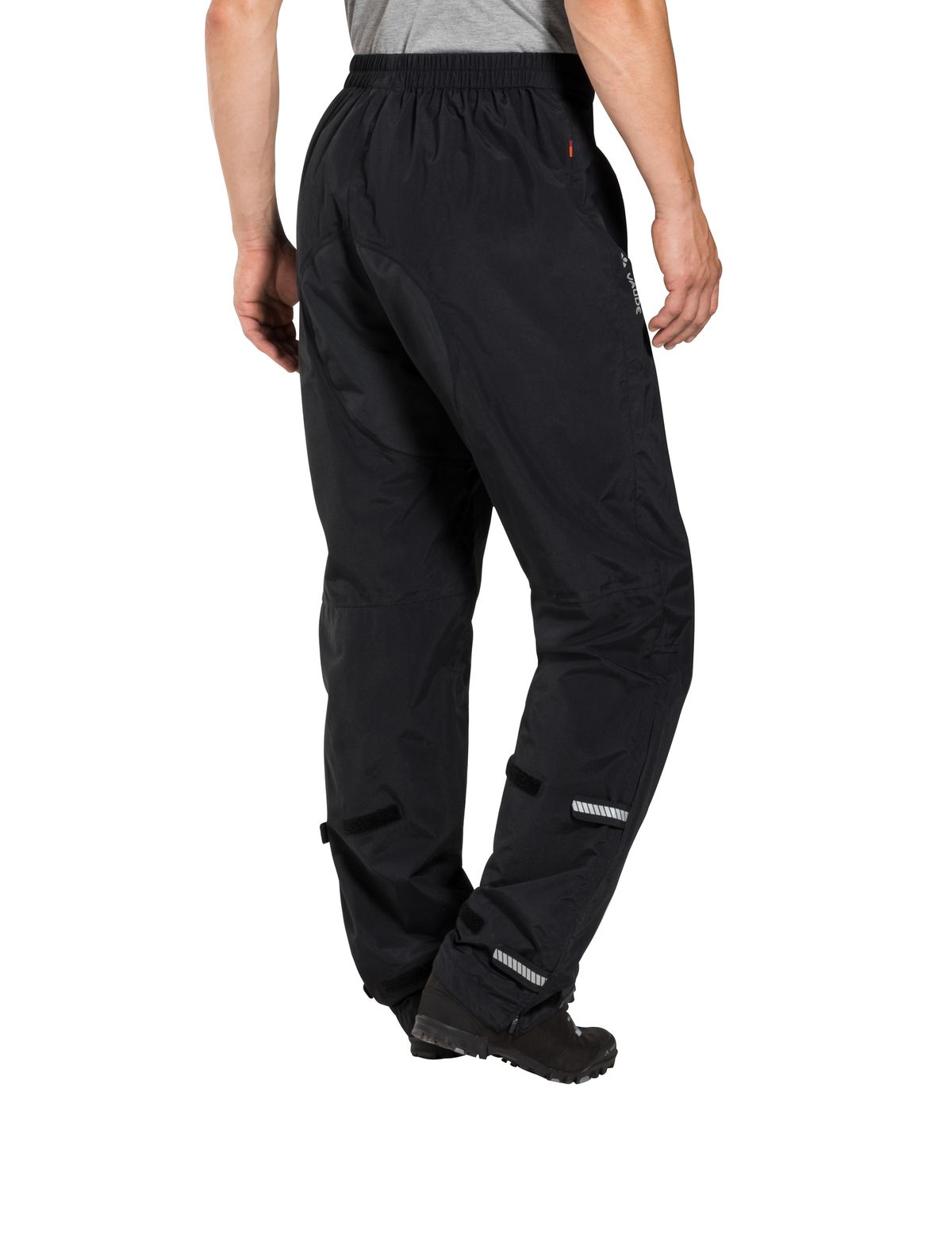 VAUDE Men's Yaras Rain Pants III, black, Rückansicht