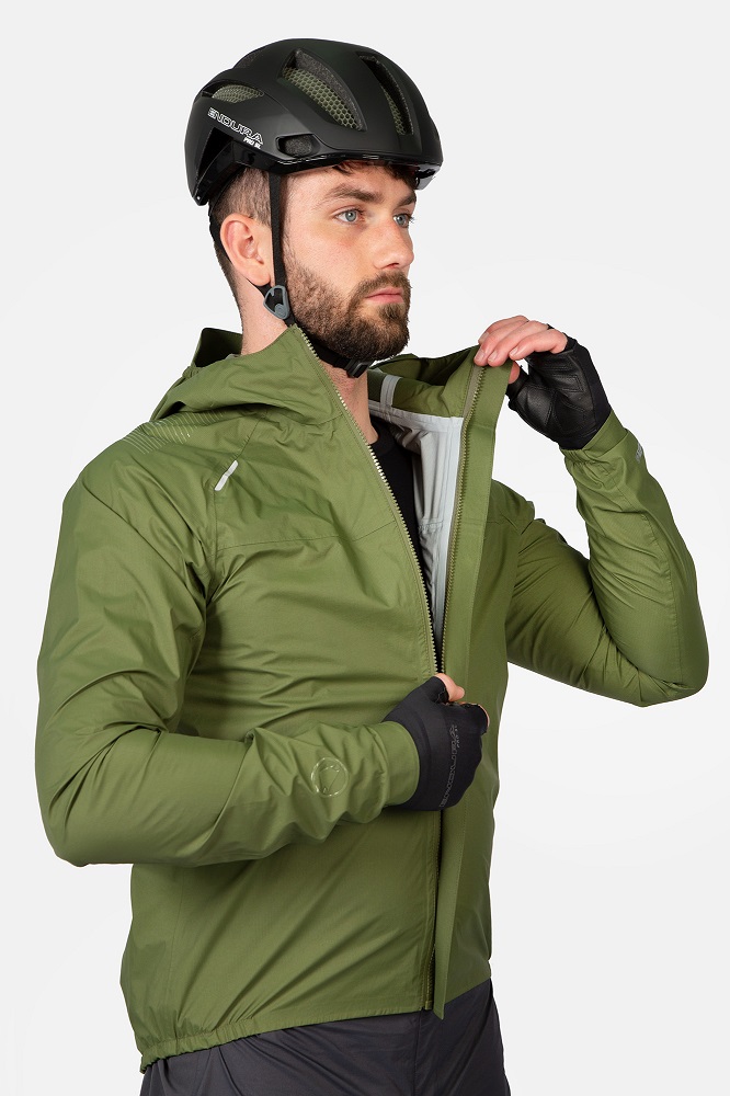 Endura GV500 Wasserdichte Jacke - Olivgrün, Detail