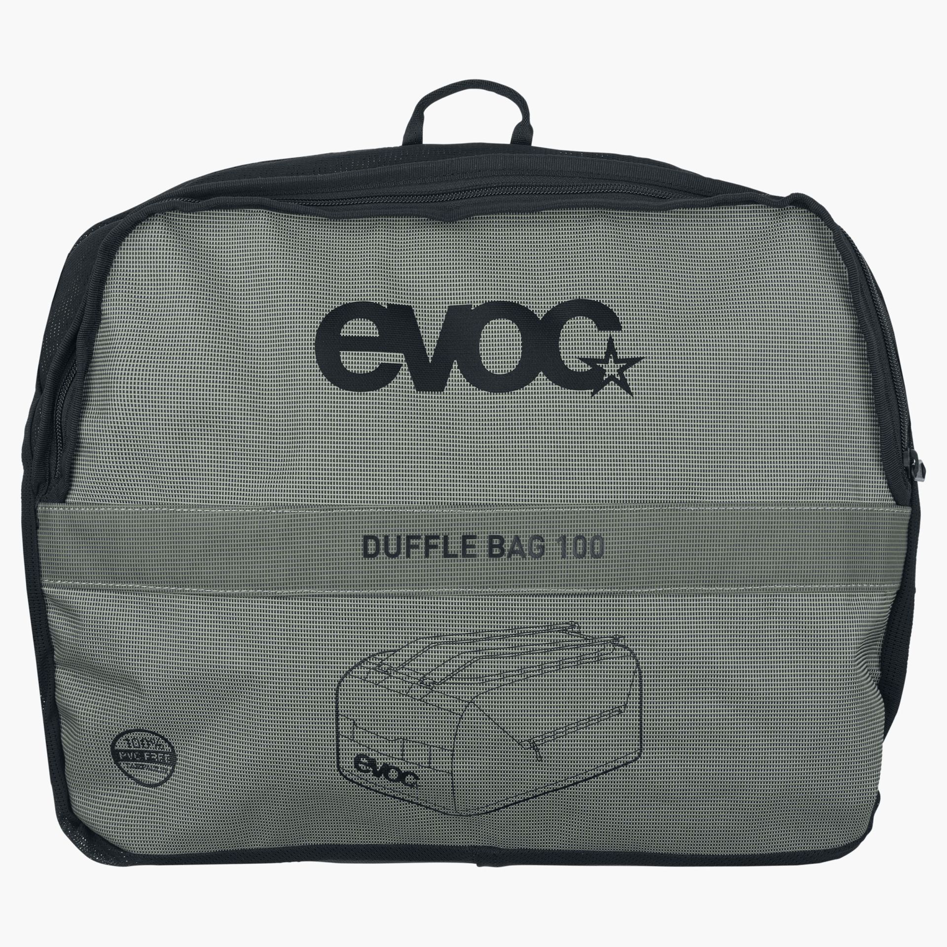 EVOC DUFFLE BAG 100 2022 - Darf Olive - black