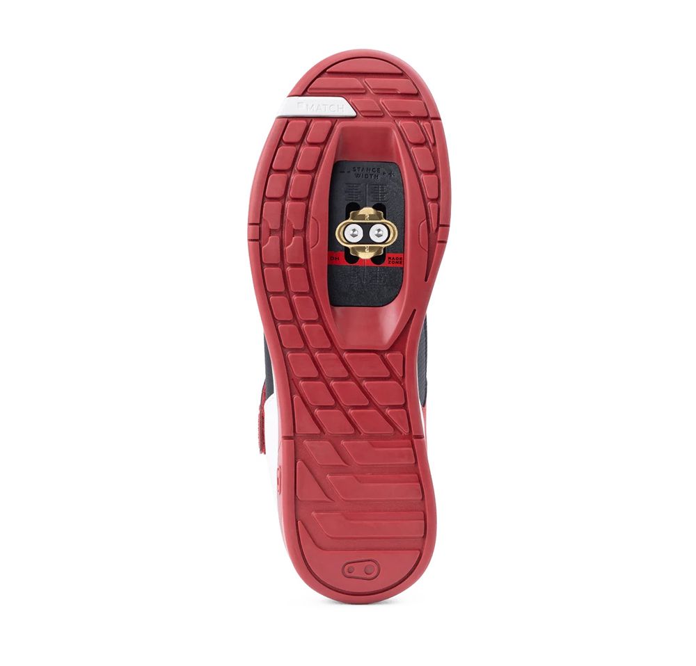 Crankbrothers Mallet Schuh, Speedlace Lace - black/red/white