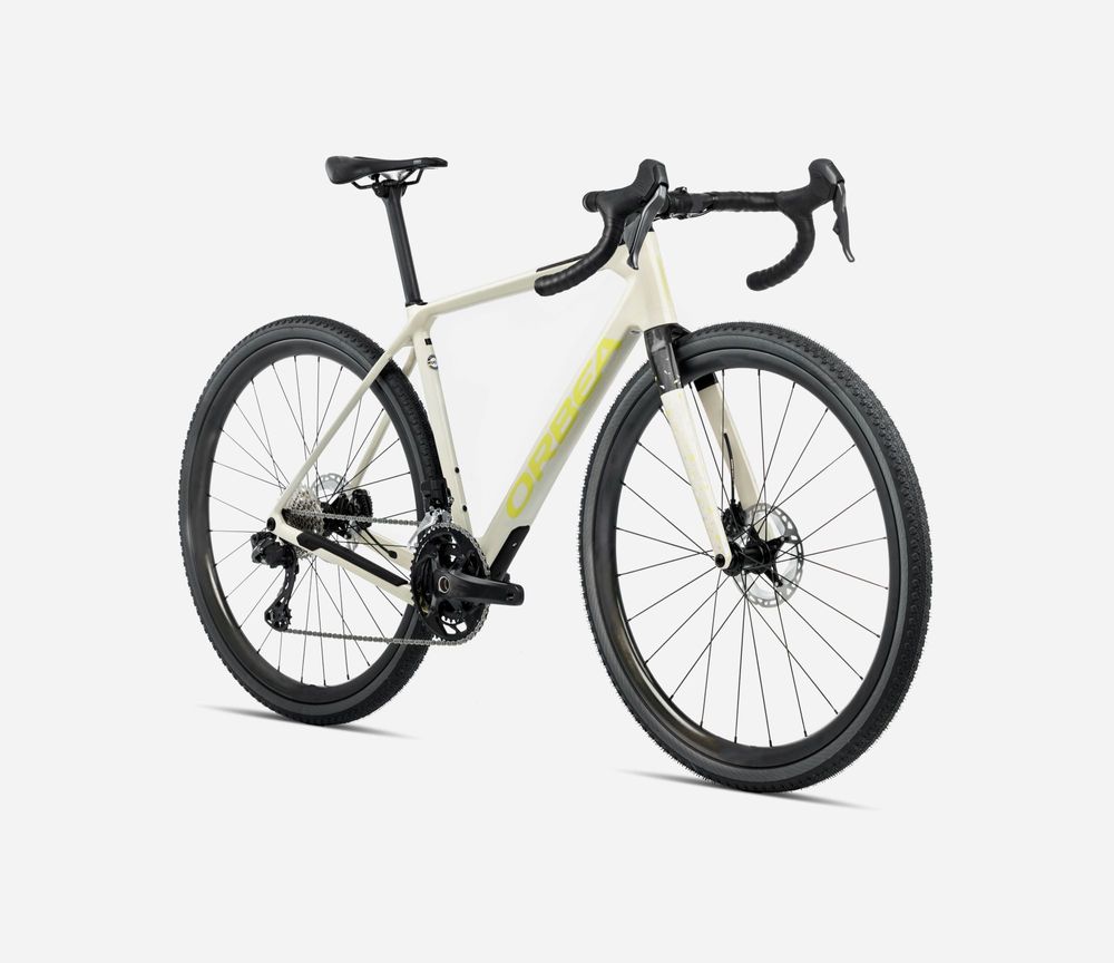 Orbea Terra M20 Team 2025 - Ivory White - Spicy Lime (Gloss)