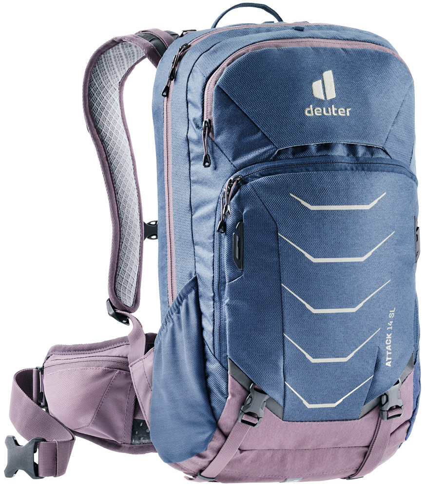 deuter Attack 14 SL Protektor-Rucksack in marine grape blau lila