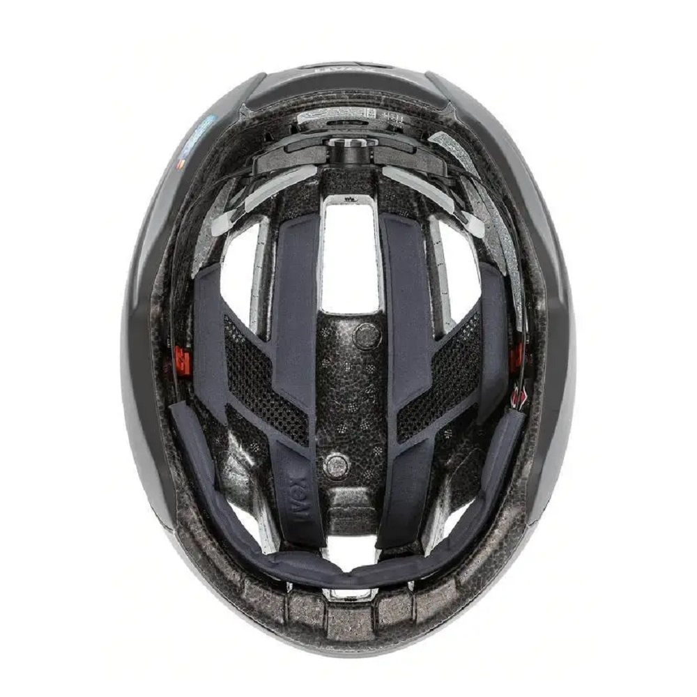 uvex rise cc Women´s Edition Fahrradhelm, black - goldflakes mat, Innenansicht