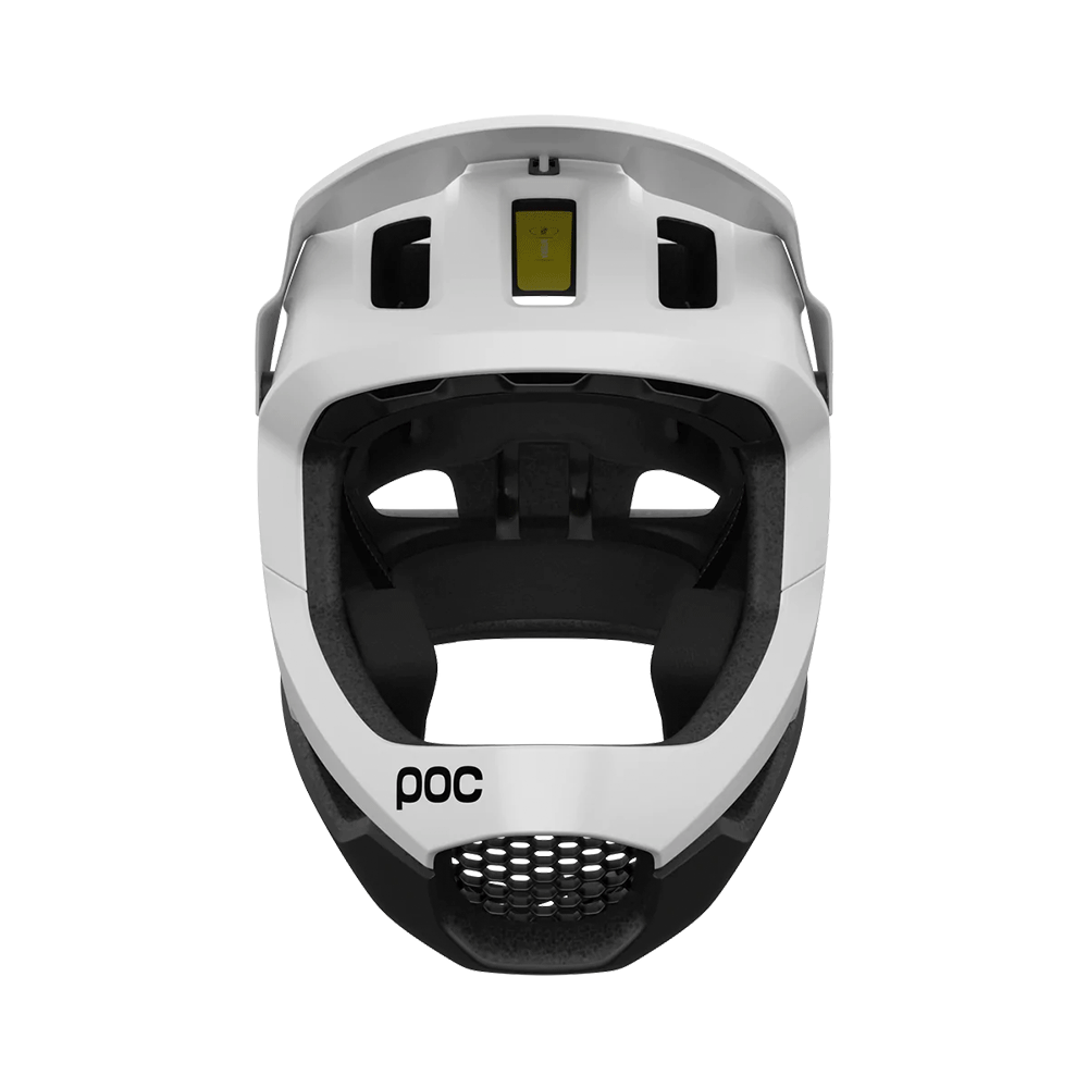 POC Otocon Race MIPS/ Frontansicht/ Hydrogen White/Uranium Black Matt