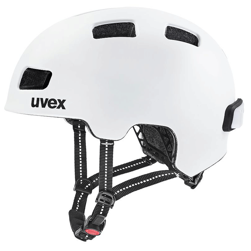 uvex city 4 Fahrradhelm/ Seitenansicht/ white mat