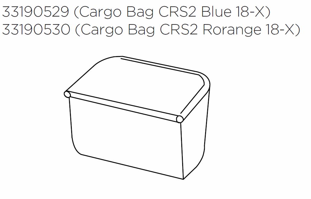 Thule Chariot Cross 2 Ersatzteil Cargo Bag-CRS2-Blue 18-X