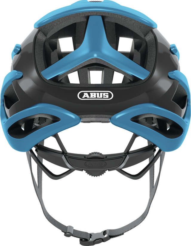 Abus AIRBREAKER Fahrradhelm, steel blue, Rückansicht