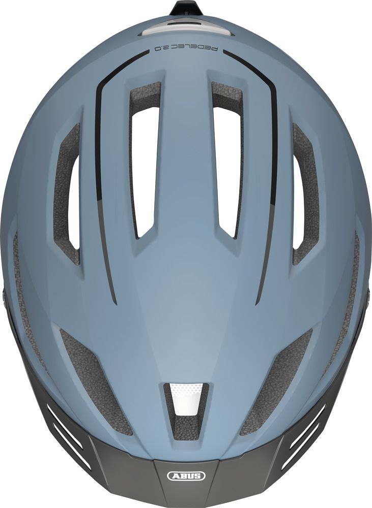 Abus PEDELEC 2.0 Fahrradhelm/ glacier blue/ Draufansicht