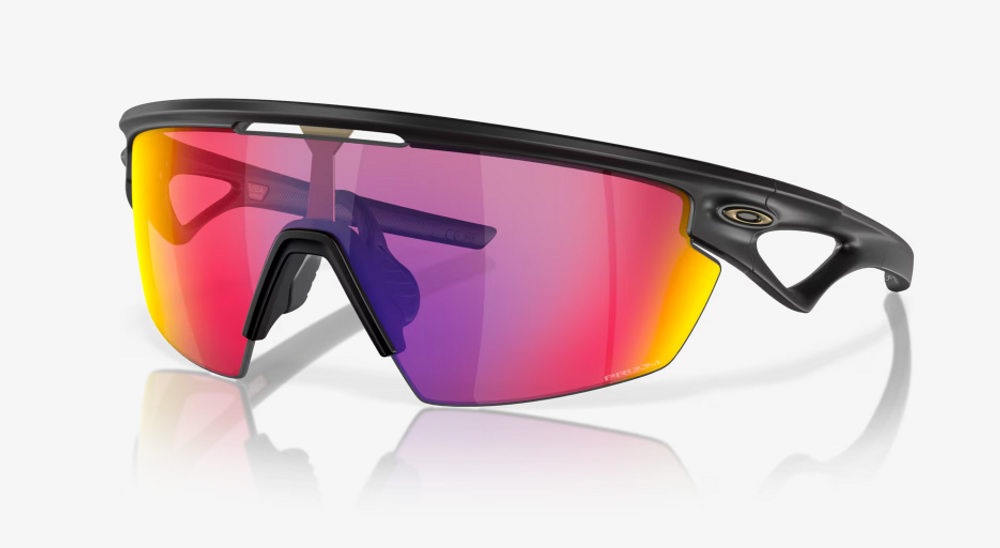 Oakley SPHAERA Sonnenbrille - Matte Black - Prizm Road - Seitenansicht