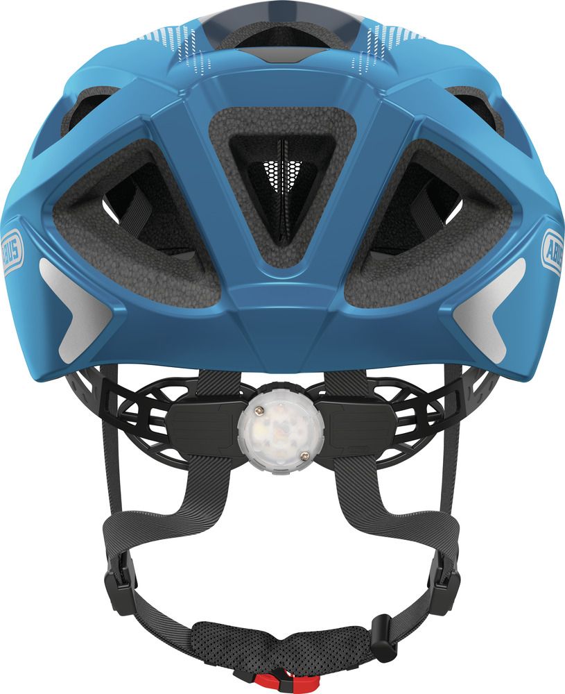 Abus ADURO 2.0 Fahrradhelm/ steel blue/ Rückansicht