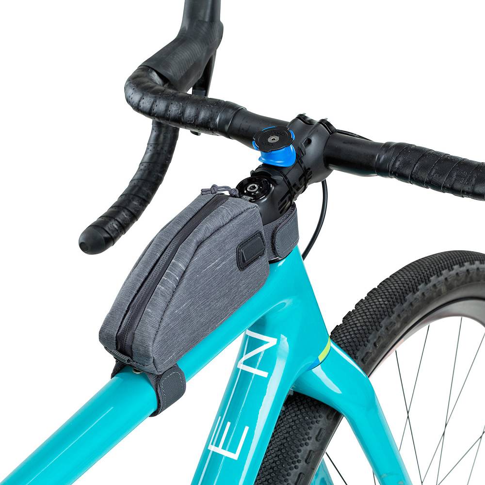 Evoc Top Tube Pack Carbon Grey am Rahmen