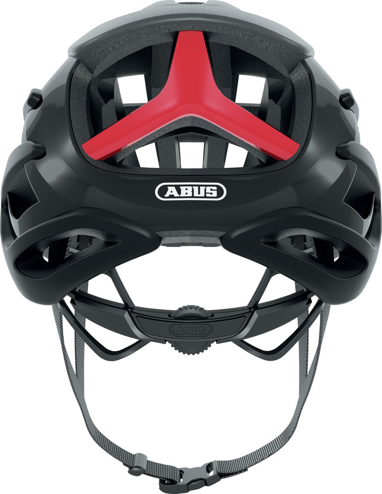 Abus AIRBREAKER Fahrradhelm, dark grey, Rückansicht