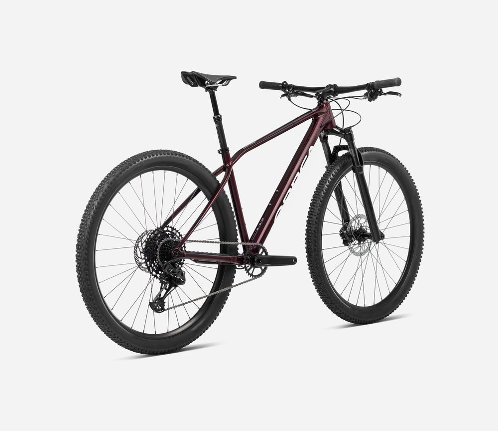 Orbea Alma H30 MTB 2024 - Metallic Dark Red - Chic White (Gloss)