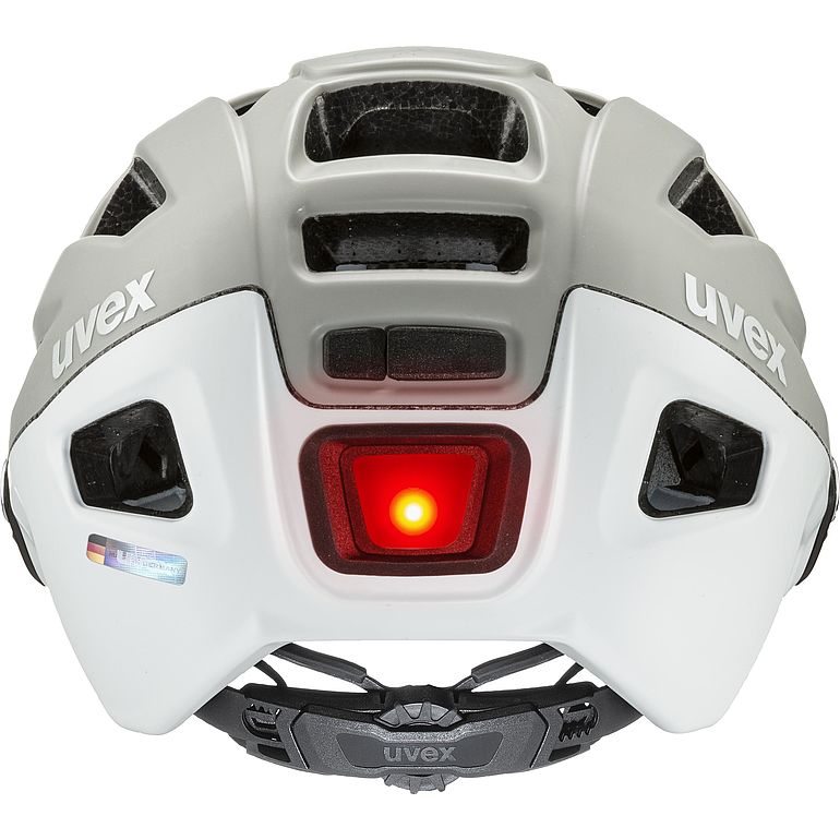 uvex finale visor Helm, sand-white matt, Rückansicht