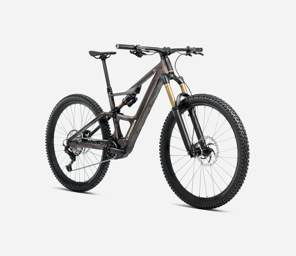 Orbea Rise SL M-LTD 420W 202, Cosmic Carbon View - Golden Sand (Gloss), Seitenansicht