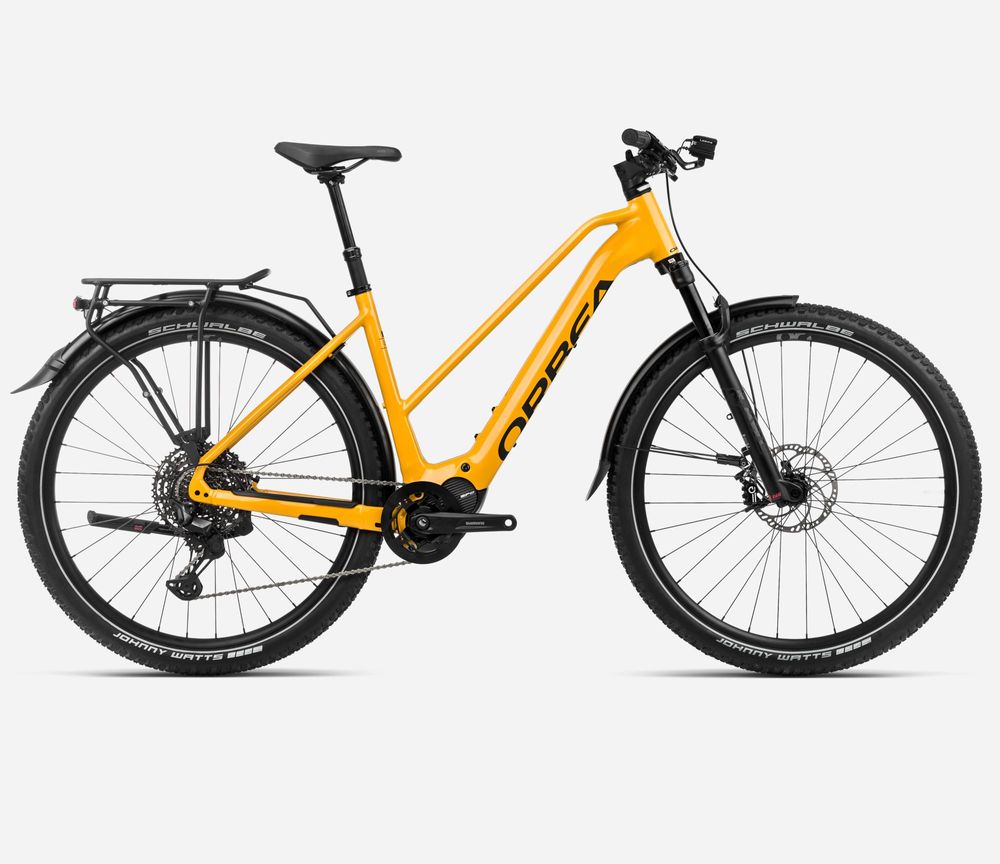 Orbea Kemen MID SUV 10 2024, Mango (Gloss) - Black (Matt), Seitenansicht