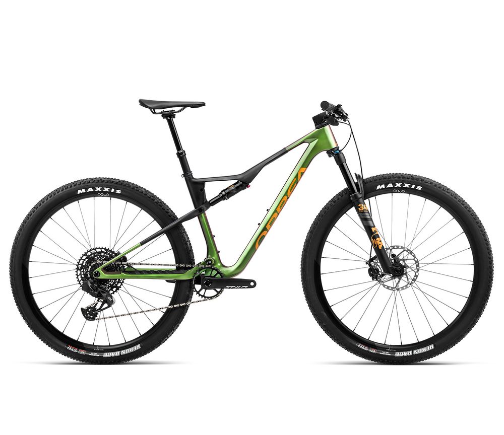 Orbea OIZ M11 AXS MTB 2023, Chameleon Goblin Green (Gloss) - Black (Matt)