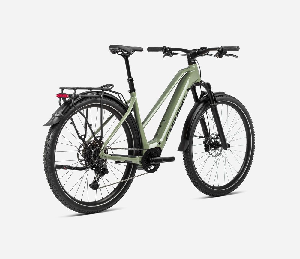 Orbea Kemen MID SUV 10 2024, Urban Green (Gloss) - Black (Matt), Rückansicht