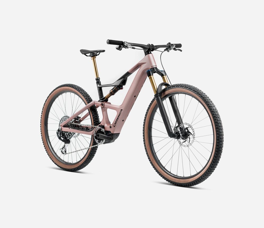 Orbea Rise SL M10 420W 2025, Desert Rose - Carbon Raw (Matt), Seitenansicht