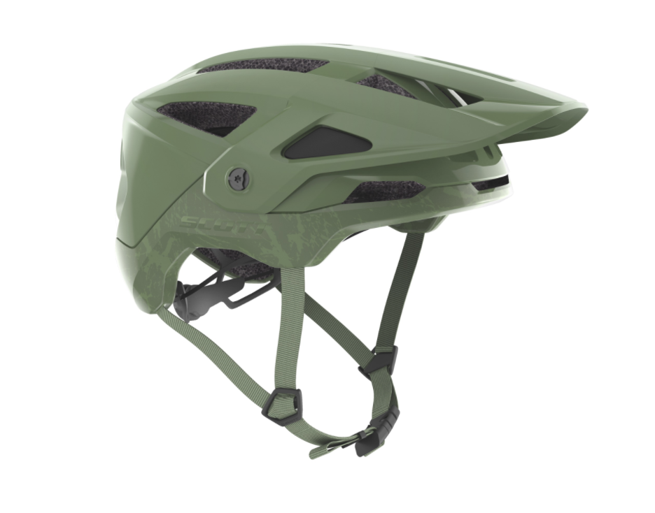 SCOTT Stego Plus (CE) Fahrradhelm, land green, Seitenansicht