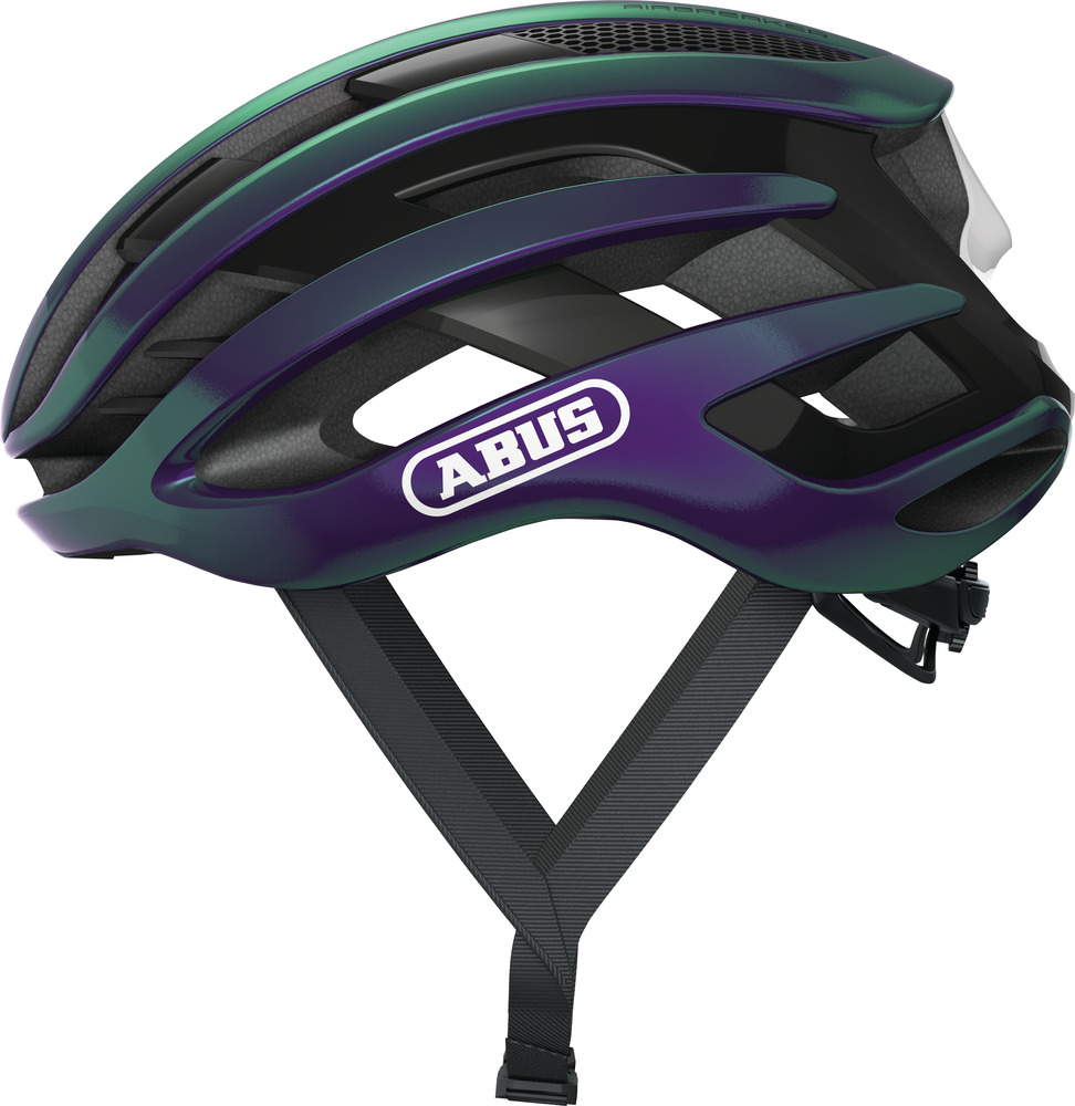 Abus AIRBREAKER Fahrradhelm, flip flop purple, Seitenansicht