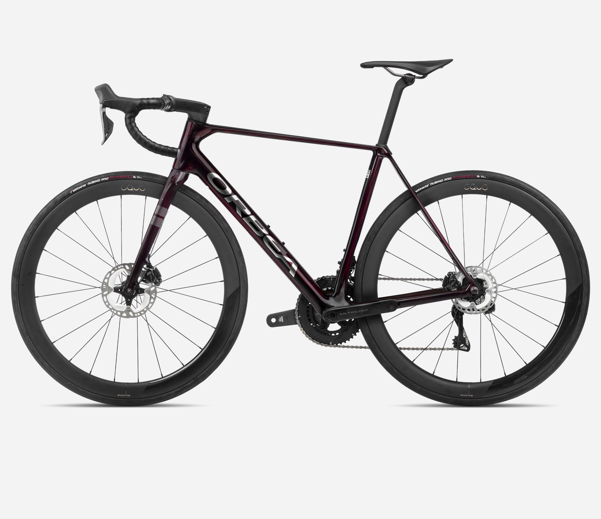 Orbea Orca M20iLTD  2024, Wine Red - Titanium (Gloss), Seitenansicht links