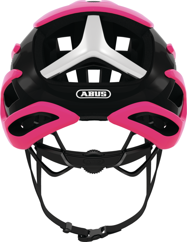 Abus AIRBREAKER Fahrradhelm, fuchsia pink, Rückansicht