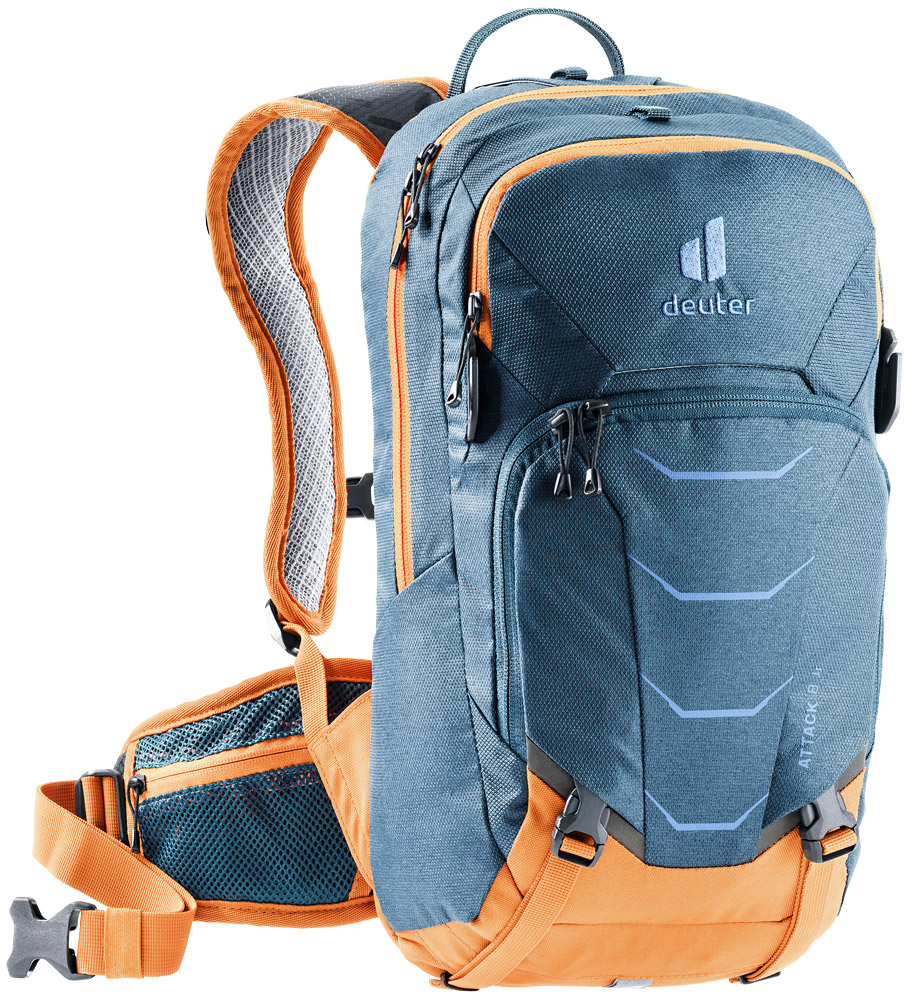 deuter Attack 8 JR Protektor-Rucksack in arctic mandarine blau orange main