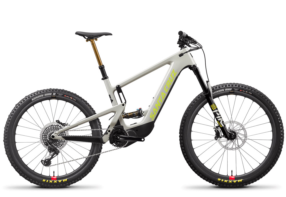 Santa Cruz Heckler 8.1 Lite MX XT E-Mountainbike in grau gelb