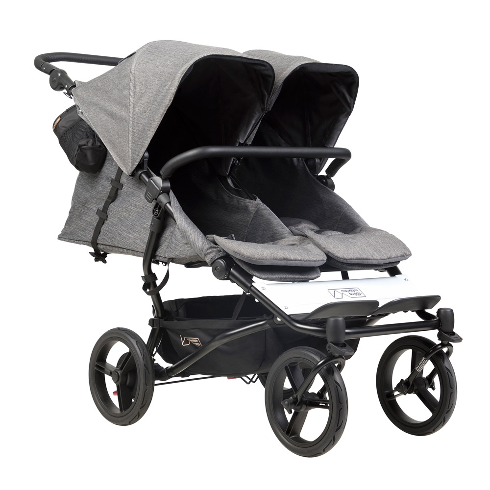 Mountain Buggy Duet V3 Herringbone Zwillings-Kinderwagen Liegefunktion