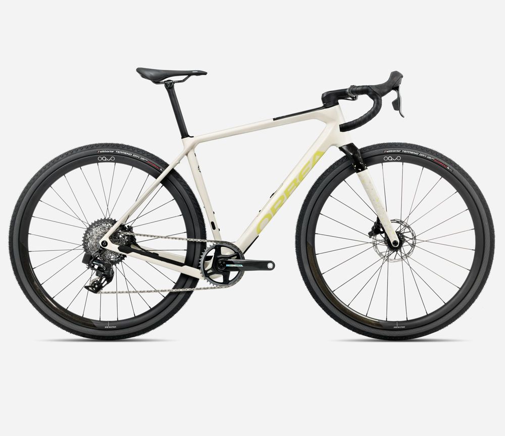 Orbea Terra M21e Team 1X 2025 - Ivory White - Spicy Lime (Gloss)