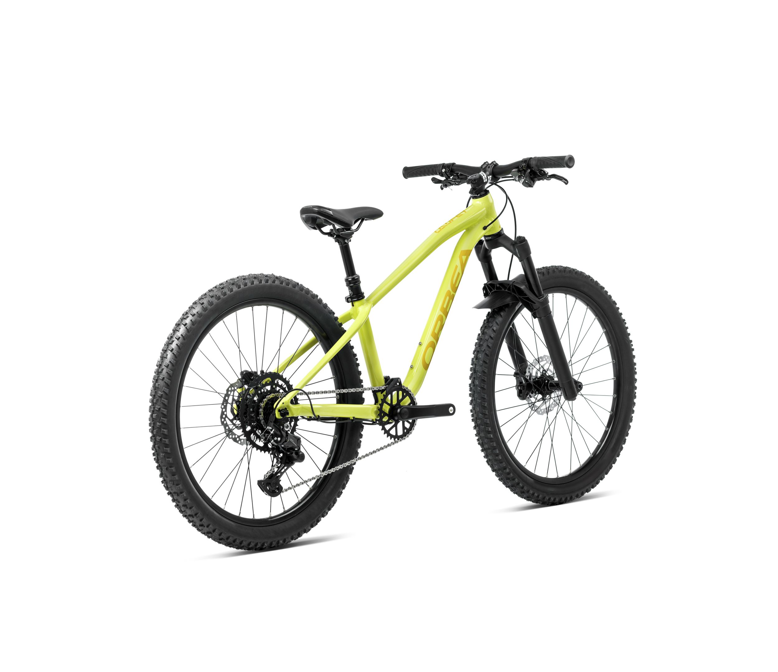 Orbea Laufey 24 H20 Junior 2024 - Spicy Lime - Corn Yellow (Gloss) - Rück-/Seitenansicht