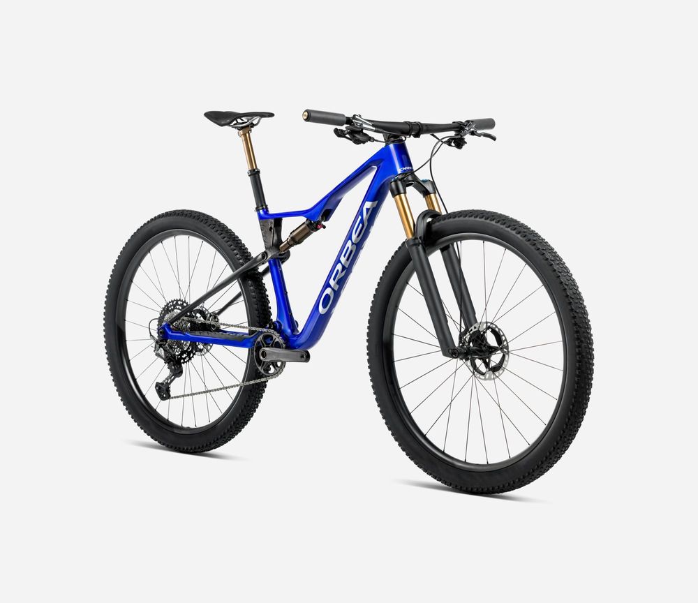 Orbea Oiz M-Team Factory 2025 - Cobalt Blue (Gloss) - Carbon Raw (Matt)