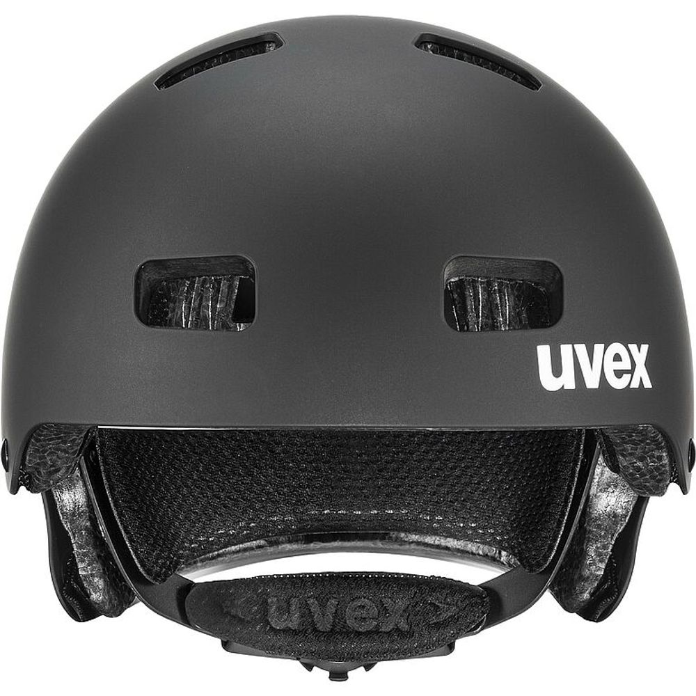 uvex kid 3 cc Kinderhelm, black matt, Frontansicht