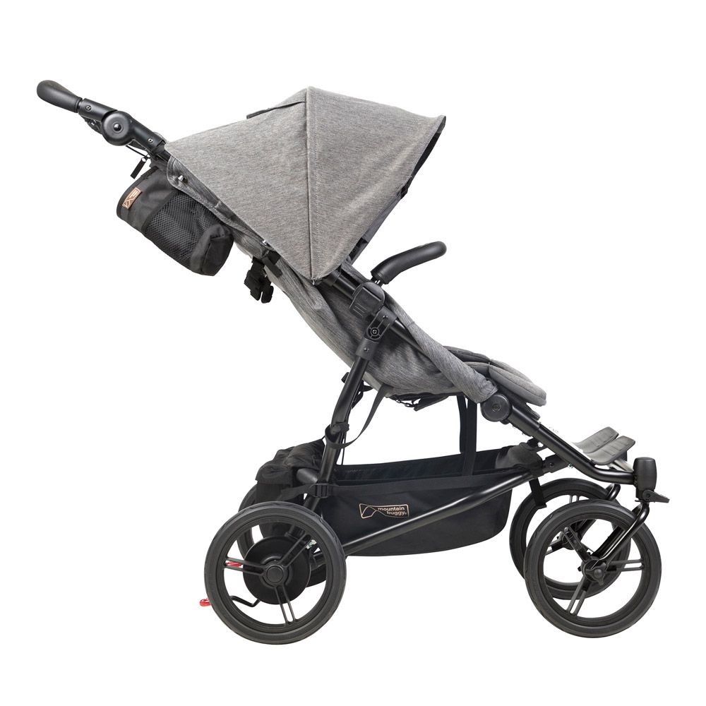 Mountain Buggy Duet V3 Herringbone Zwillings-Kinderwagen Seitenansicht