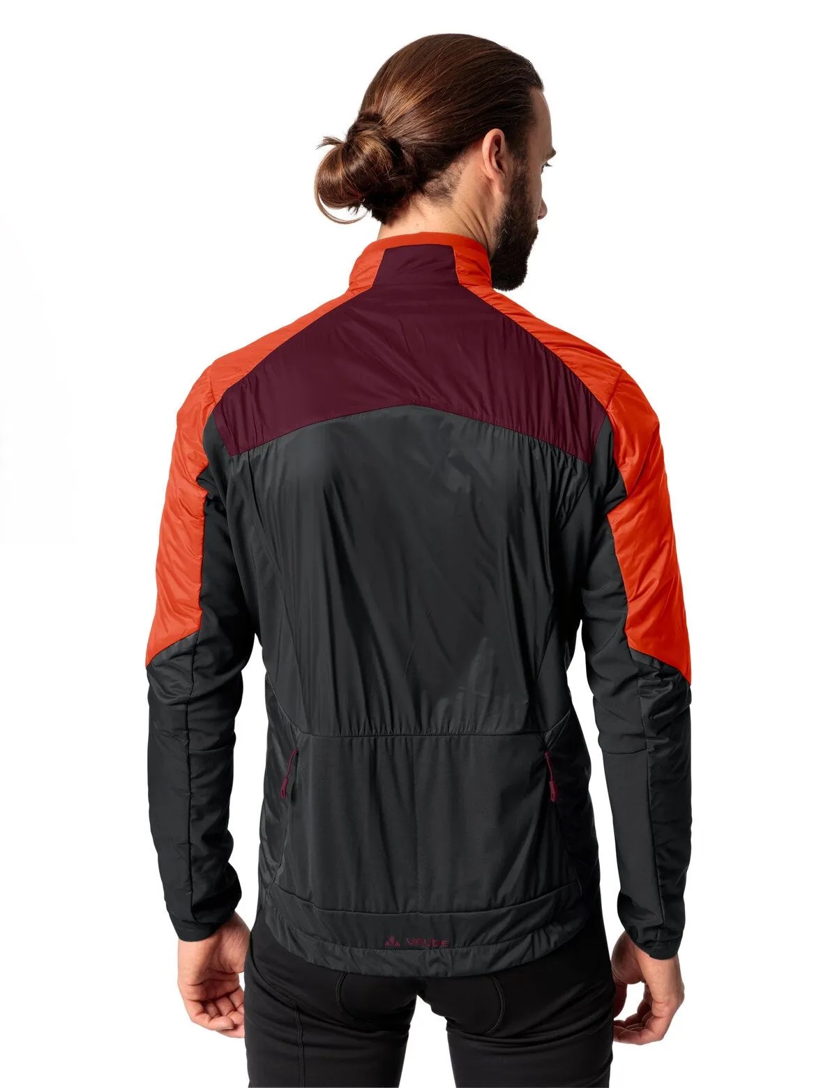  Vaude Men's Kuro Insulation Jacket, glowing red, Rückansicht angezogen