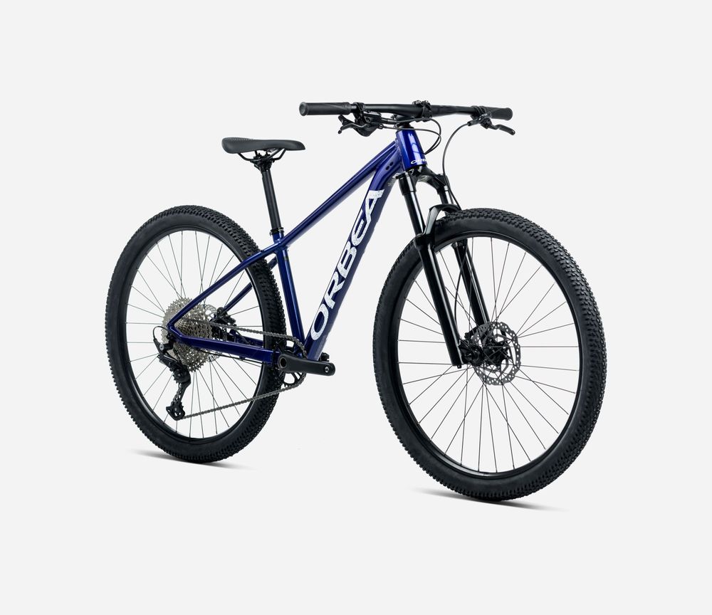 Orbea Onna 27 XS Junior 40 2024, Violet Blue - White (gloss), Seitenansicht vorne