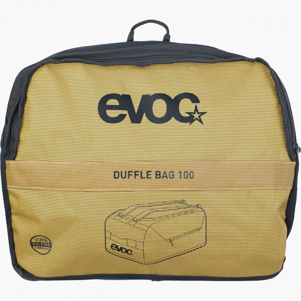 EVOC DUFFLE BAG 100 2022 - curry/black