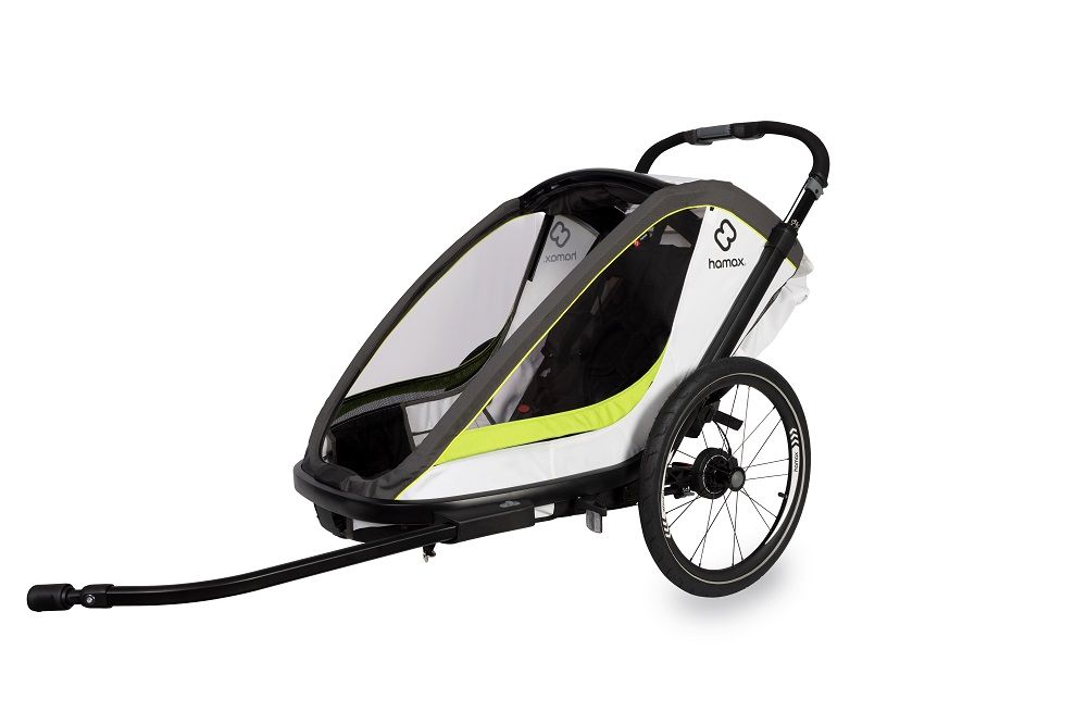 Hamax, Breeze Fahrradanhänger für Kinder 2023 - white/green