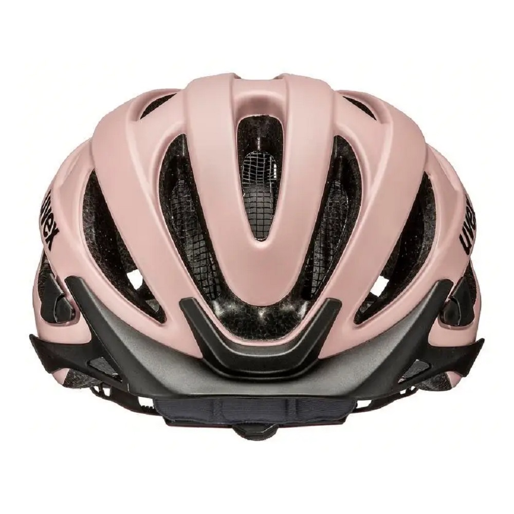 uvex true cc Fahrradhelm, dust rose-black mat, Frontansicht