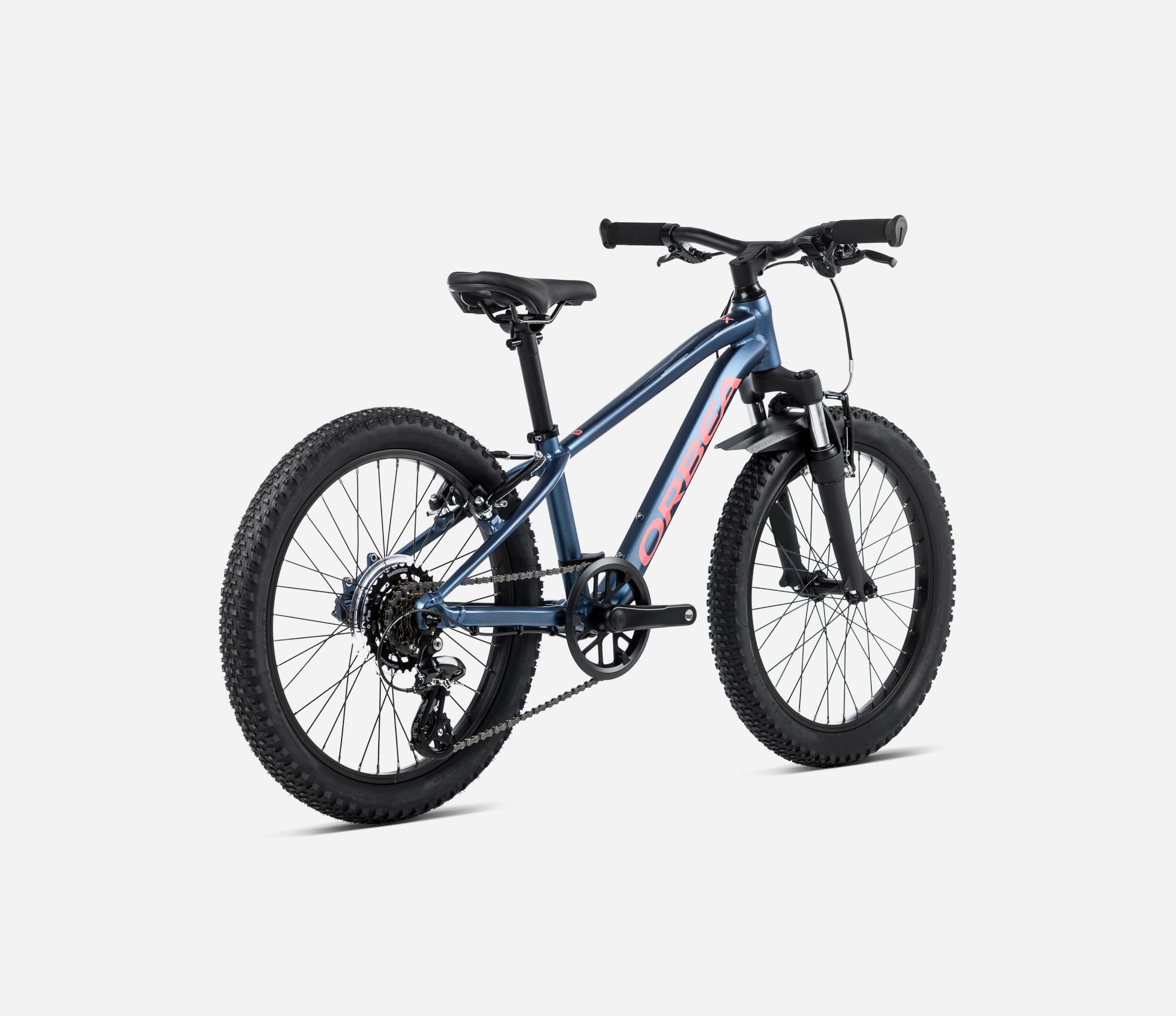 Orbea MX 20 XC 2024, Moondust Blue - Red (Matt), Seitenansicht hinten