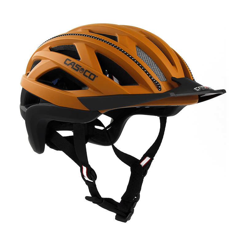 CASCO Cuda 2 Fahrradhelm, orange-schwarz matt, Seitenansicht