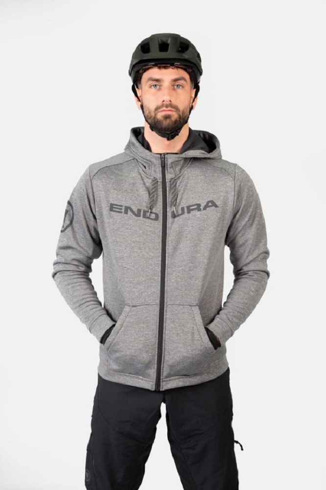 Endura, Hummvee Hoodie - Grau, Vorderansicht