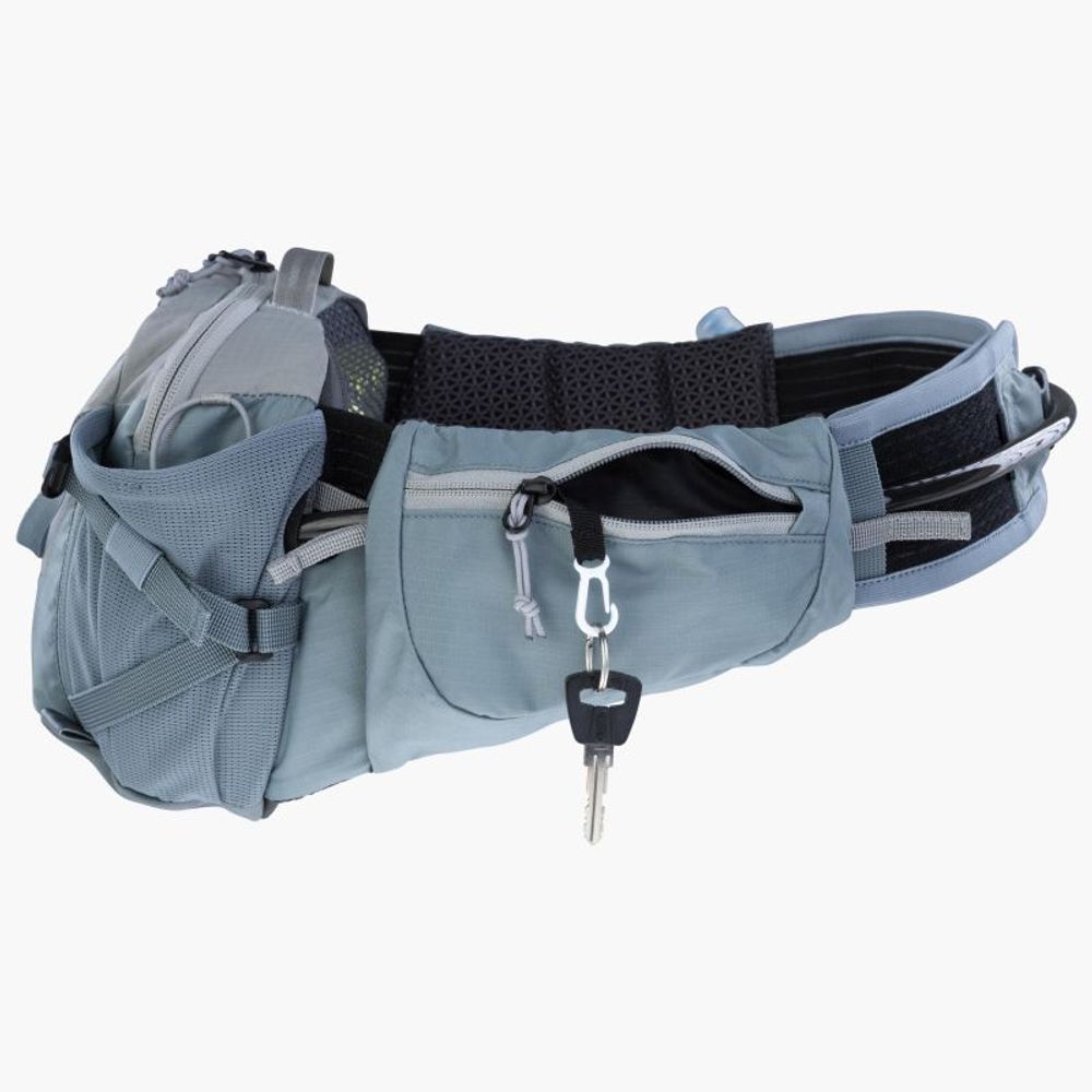 Evoc Hip Pack Pro 3 + Hydration Bladder 1,5l - 2024 - Stone-Steel - Detailansicht