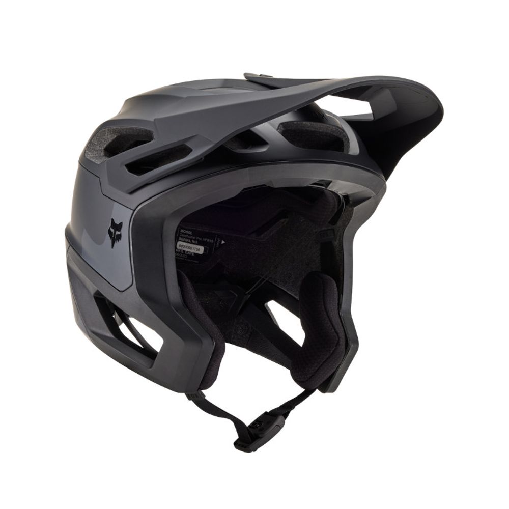 FOX Dropframe Pro Runn, CE Helm, black camo, Seitenansicht