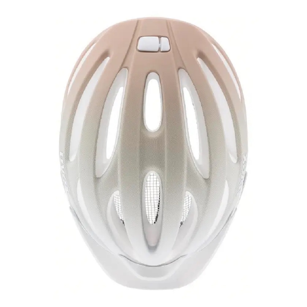 uvex true cc Fahrradhelm, sand-dust rose mat, Draufsicht