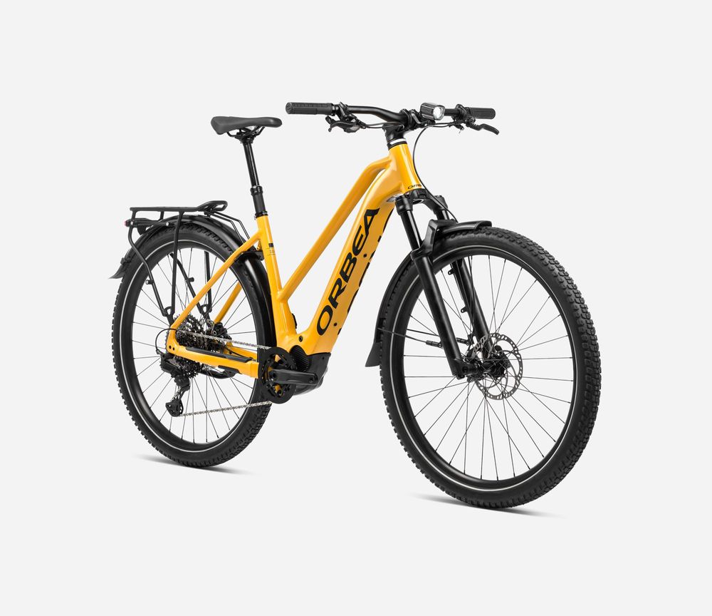 Orbea Kemen MID SUV 10 2024, Mango (Gloss) - Black (Matt), Vorderansicht