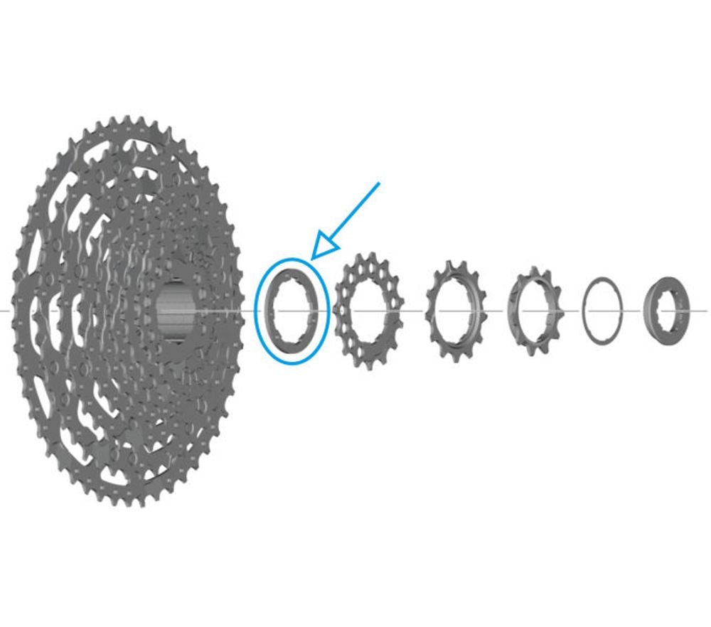 Distanzringe für SHIMANO Kassetten/ Y0NC04000